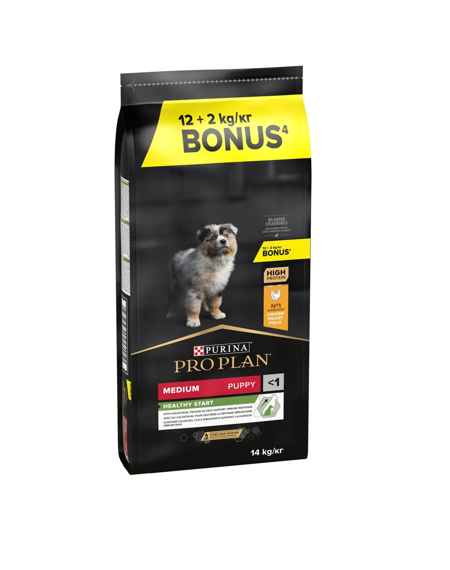 Pro Plan Meidum Puppy Orta Irk Tavuk Etli Yavru Köpek Maması  12 + 2 Kg.