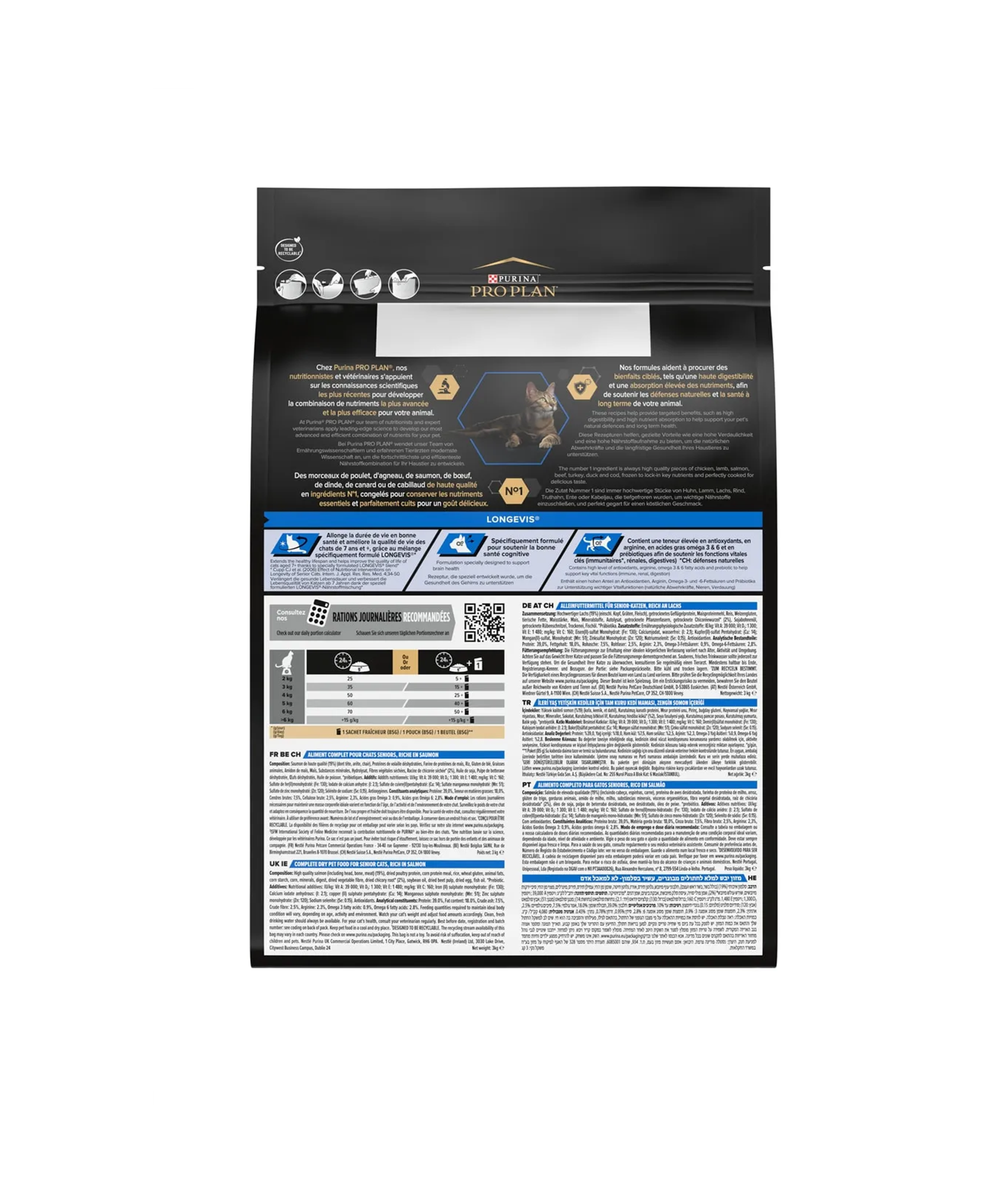Pro Plan Original Senior +7 Somonlu Yaşlı Kedi Maması 3 Kg