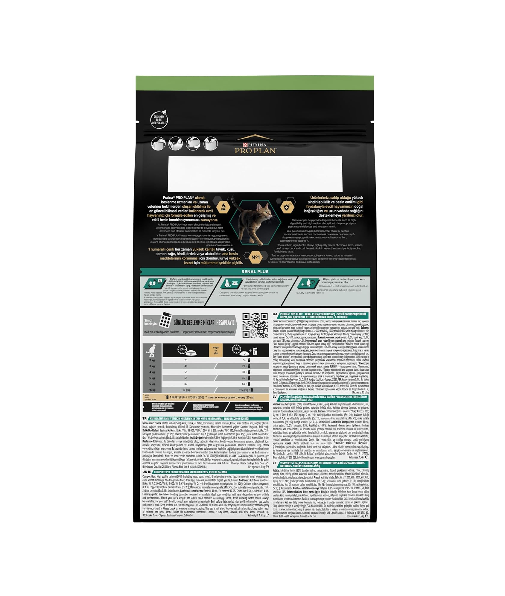 Pro Plan Sterilised Adult Somonlu Kısırlaştırılmış Yetişkin Kedi Maması 1.5 Kg