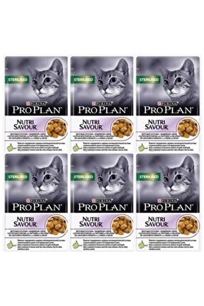 Proplan Kısırlaştırılmış Hindili Kedi Pouch 6X85 Gr.