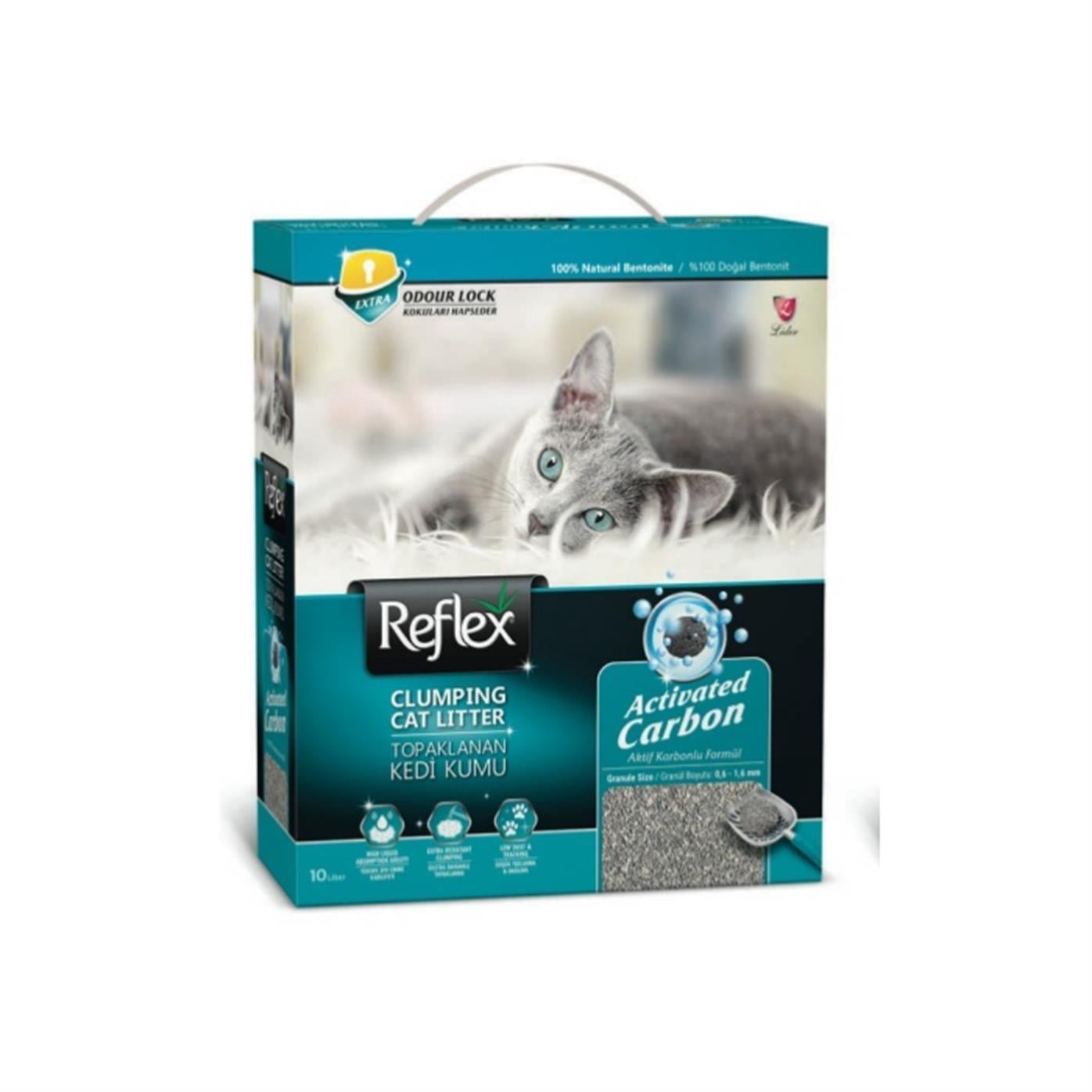 Reflex Aktif Karbonlu Süper Hızlı Topaklanan Kedi Kumu 10lt
