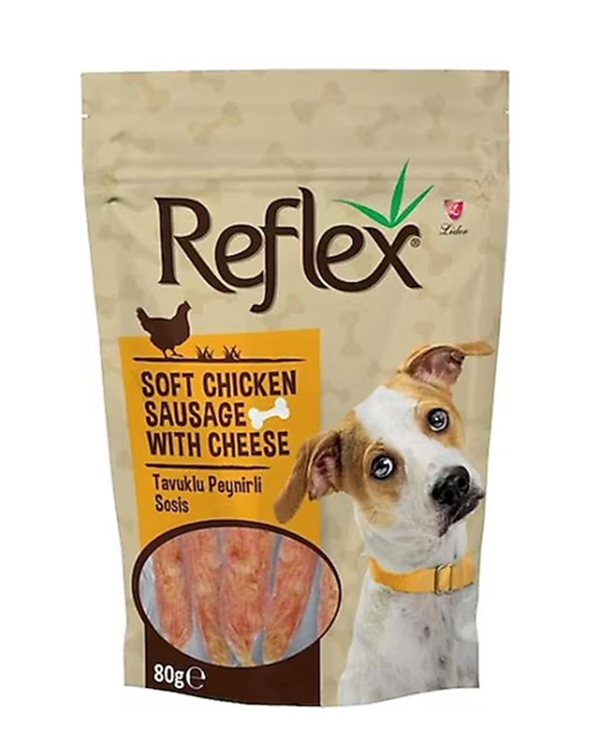 Reflex Tavuklu Peynirli Sosis Köpek Ödül Maması 80 Gr