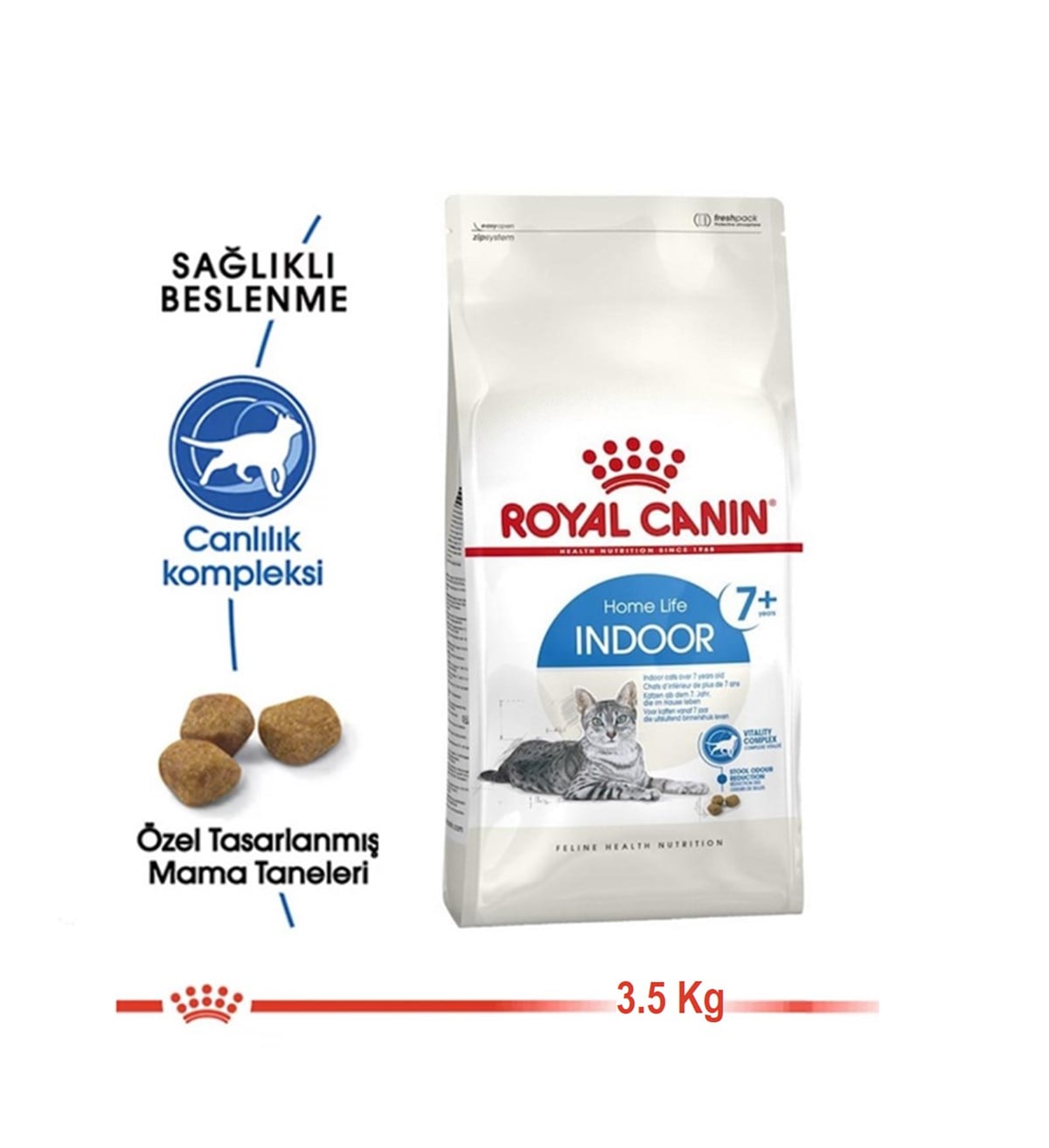 Royal Canin Indoor +7 - 7 Yaş Üzeri Kedi Maması 3.5 Kg.