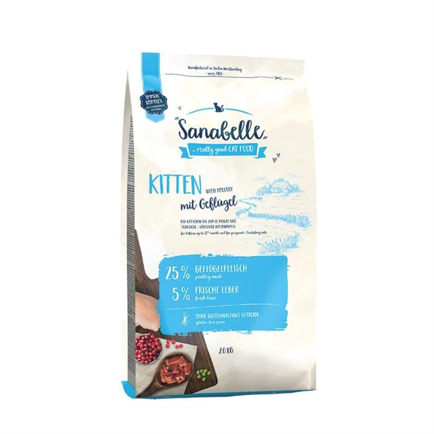Sanabelle Kitten Taze Kümes Hayvanlı 2 Kg Yavru Kuru Kedi Maması