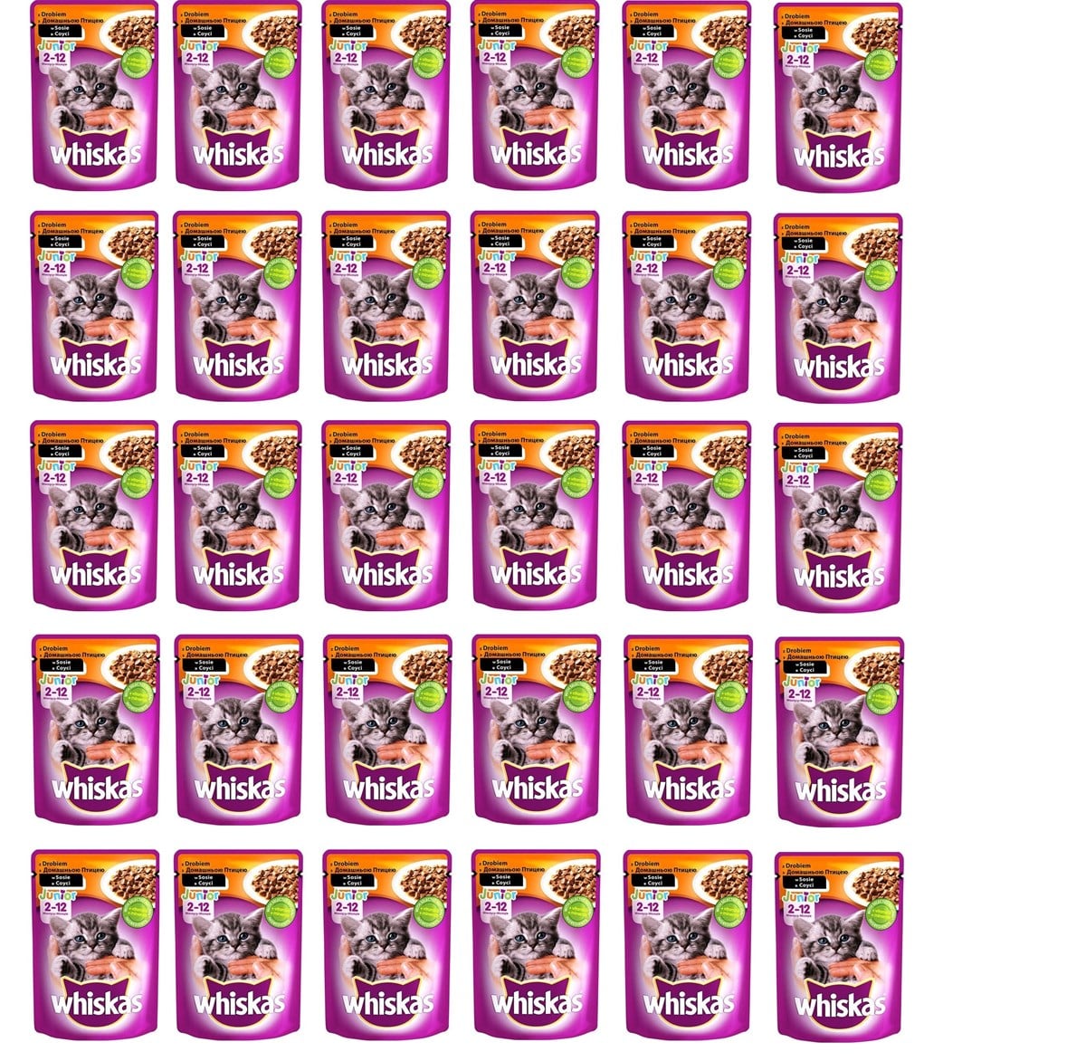 Whiskas Junior Kümes Hayvanlı Pouch Yavru Kedi Yaş Maması 100 Gr. 24 Adet