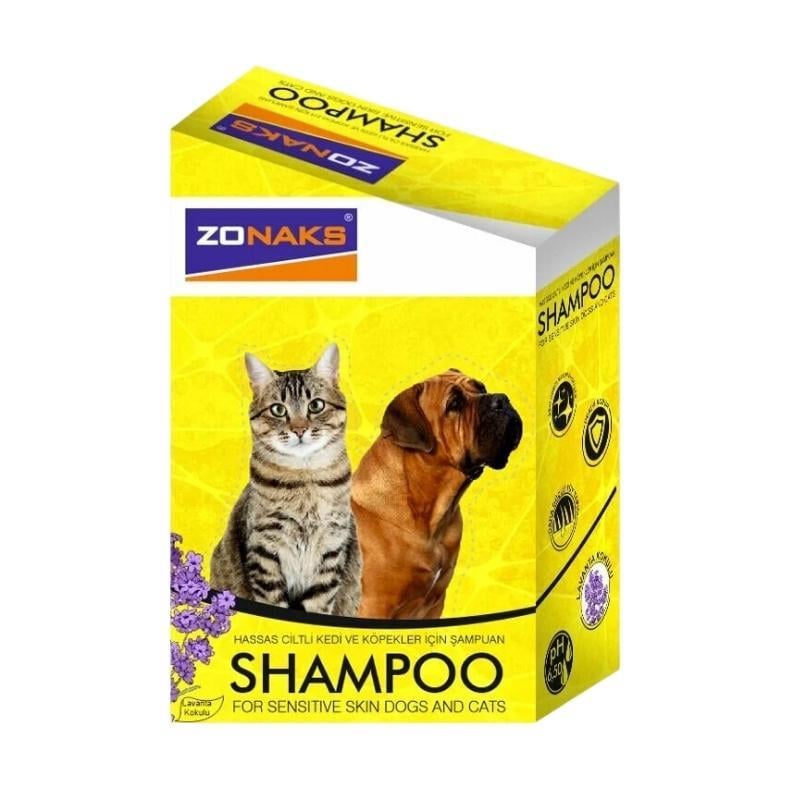 Zonaks Kedi Köpek Antibakteriyel Şampuan 20×10 ML Lavanta Kokulu