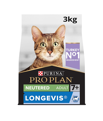 Pro Plan 7+ Hindili Kısırlaştırılmış Yaşlı Kedi Maması 3 Kg.