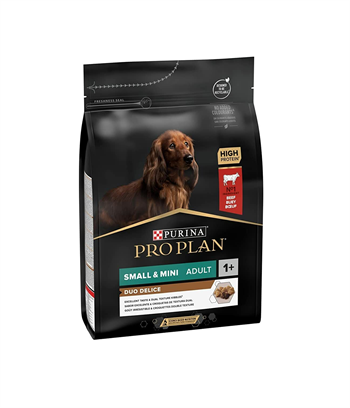 Pro Plan Duo Delice Small Parça Biftek Etli Mini Irk Yetişkin Köpek Maması 2,5kg