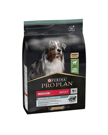 Pro Plan Medium Adult Sensitive Digestion Kuzulu ve Pirinçli Orta Irk Yetişkin Köpek Maması 3kg
