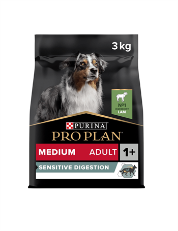 Pro Plan Medium Adult Sensitive Digestion Kuzulu ve Pirinçli Orta Irk Yetişkin Köpek Maması 3kg