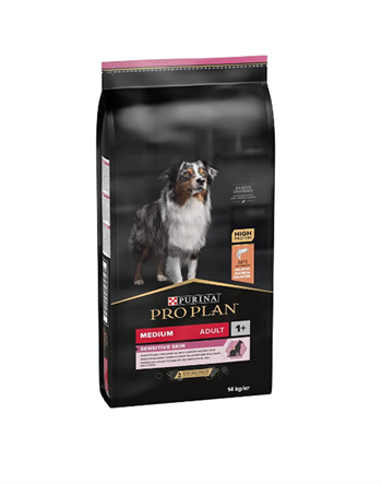 Pro Plan Medium Adult Sensitive Skin Somonlu ve Pirinçli Yetişkin Orta Irk Köpek Maması 14kg