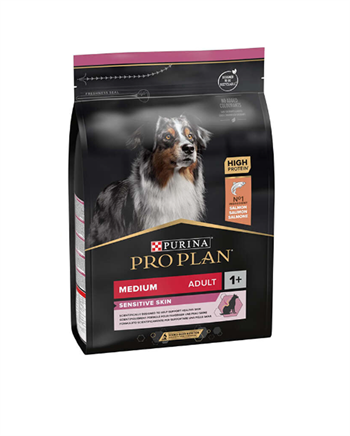 Pro Plan Medium Adult Sensitive Skin Somonlu ve Pirinçli Yetişkin Orta Irk Köpek Maması 3kg