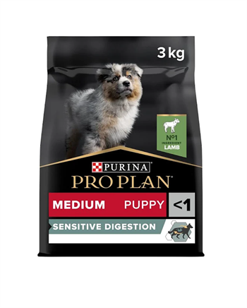 Pro Plan Medium Puppy Sensitive Digestion Kuzulu ve Pirinçli Orta Irk Yavru Köpek Maması 3kg