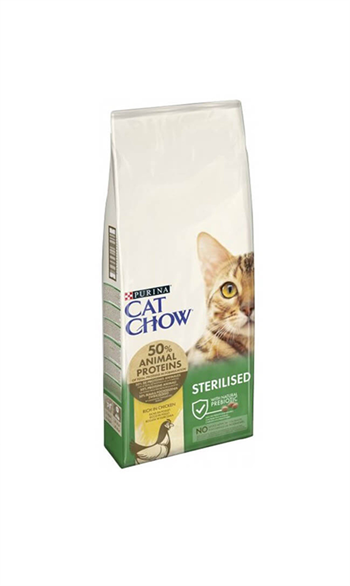 Purina Cat Chow Kısırlaştırılmış Tavuklu Yetişkin Kedi Maması 15 Kg.