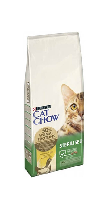 Purina Cat Chow Kısırlaştırılmış Tavuklu Yetişkin Kedi Maması 15 Kg.