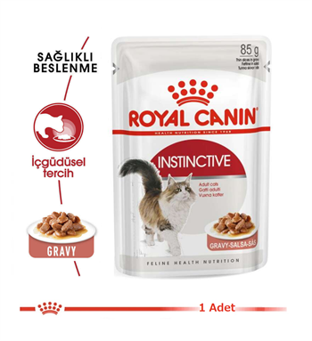 Royal Canin Instinctive Gravy Pouch Yetişkin Kedi Konservesi 85 Gr 1 Adet