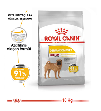 Royal Canin Medium Dermacomfort Orta Irk Hassas Yetişkin Köpek Maması 12 Kg.