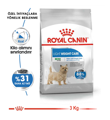 Royal Canin Mini Light Küçük Irk Kilolu Yetişkin Köpek Maması 3 Kg