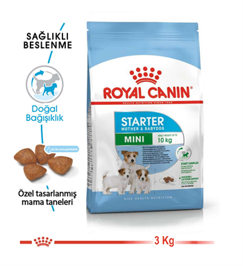 Royal Canin Mini Starter Küçük Irk Yavru ve Anne Köpek Maması 3 KG