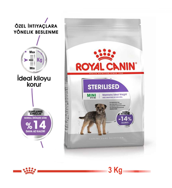 Royal Canin Mini Sterilised Küçük Irk Kısırlaştırılmış Köpek Maması 3 Kg