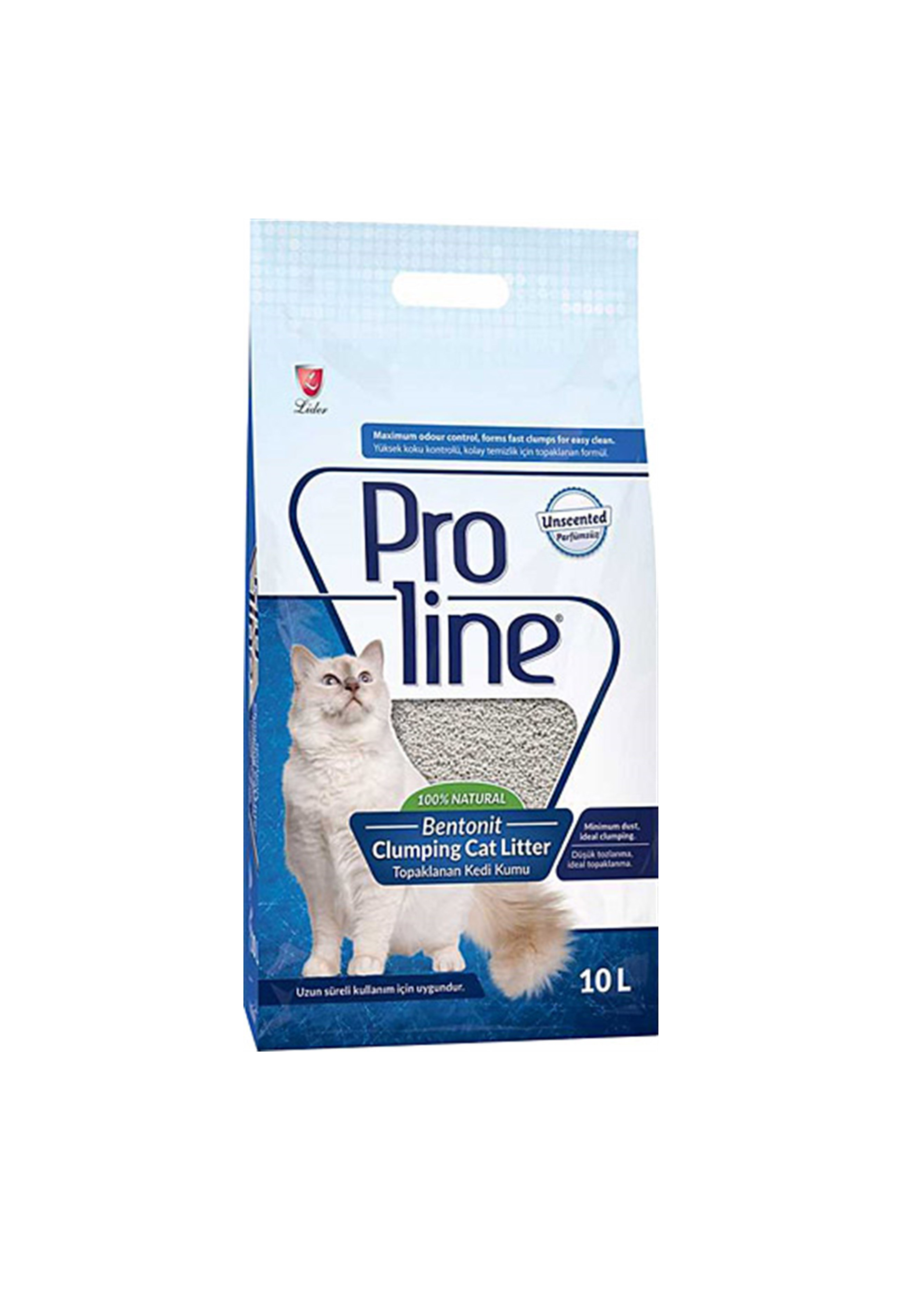  Proline Kokusuz Bentonit Topaklanan Kedi Kumu 10 lt