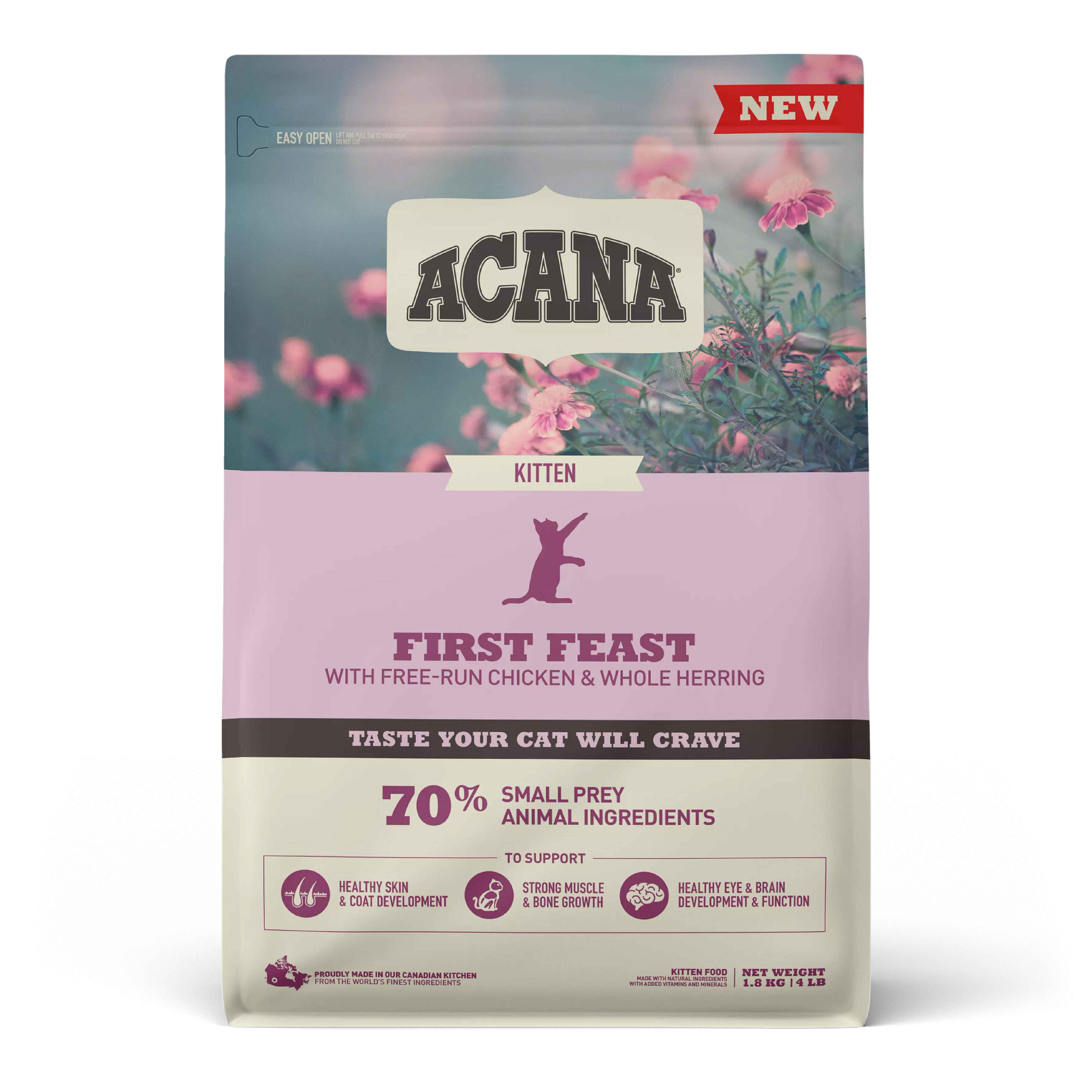 Acana First Feast Tavuklu ve Balıklı Yavru Kedi Maması 1,8kg