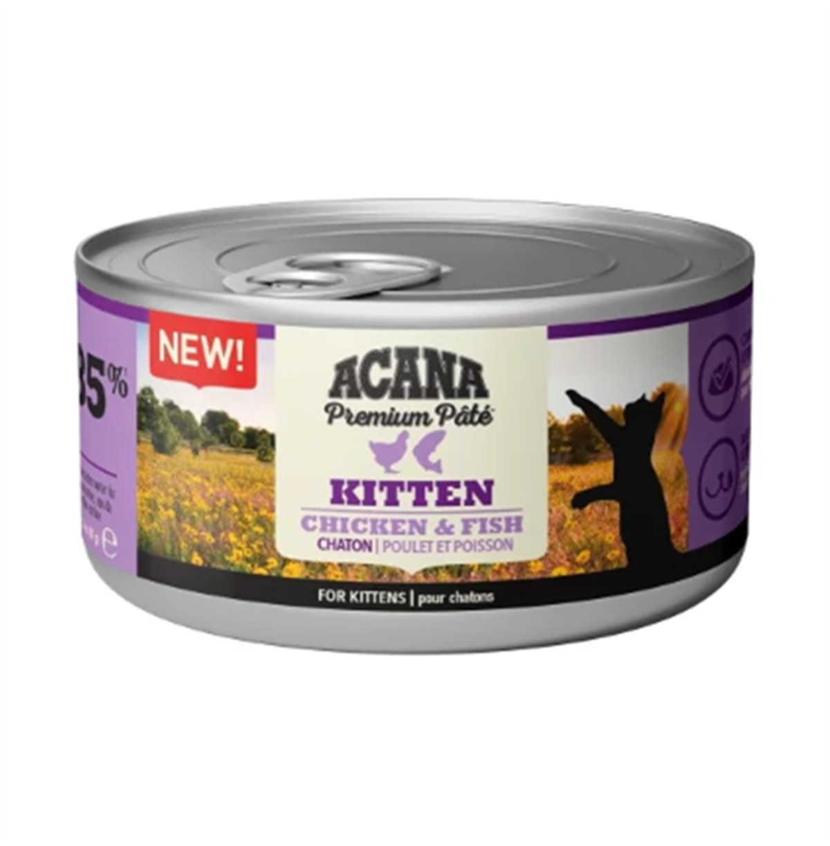 Acana Premium Kitten Balıklı ve Tavuklu Ezme Yavru Kedi Konservesi 85 Gr