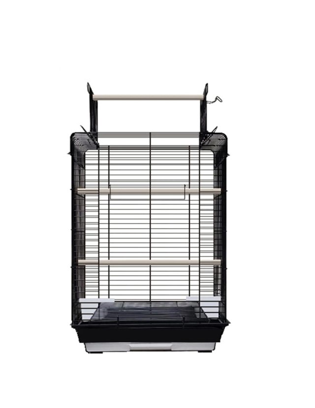 Best Cage Üstü Açılır Papağan Kafesi Siyah - İthal Ürün
