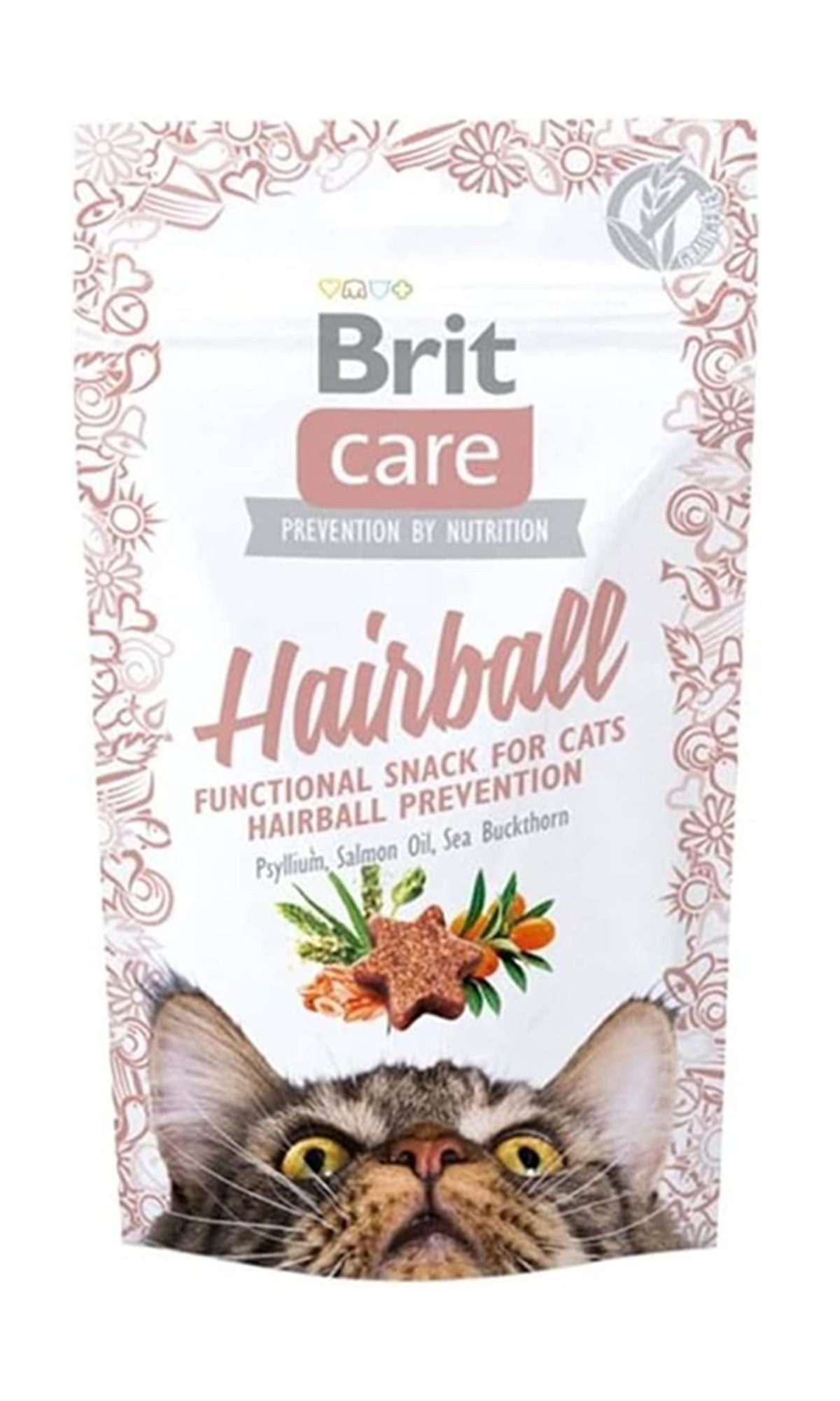 Brit Care Hairball Tüy Yumağı Önleyici Tahılsız Kedi Ödül Maması 50 Gr