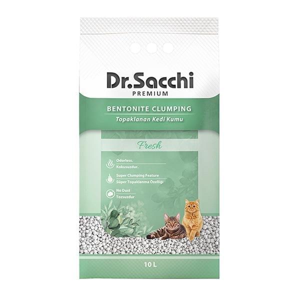 Dr.Sacchi Süper Emici Fresh Topaklanan Bentonit Kedi Kumu