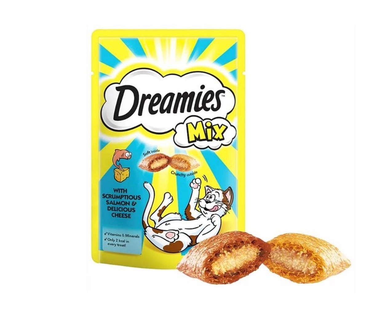Dreamies Mix Somonlu ve Peynirli Kedi Ödül Maması 60 Gr. 1 Adet