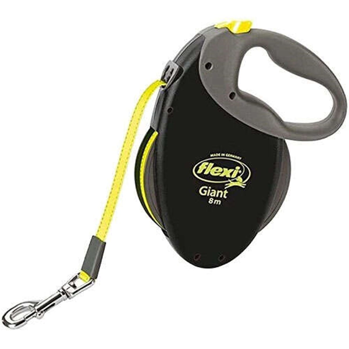 Flexi Neon Dev Irk Otomatik Şerit Köpek Gezdirme Kayışı 8 Mt Siyah X-Large