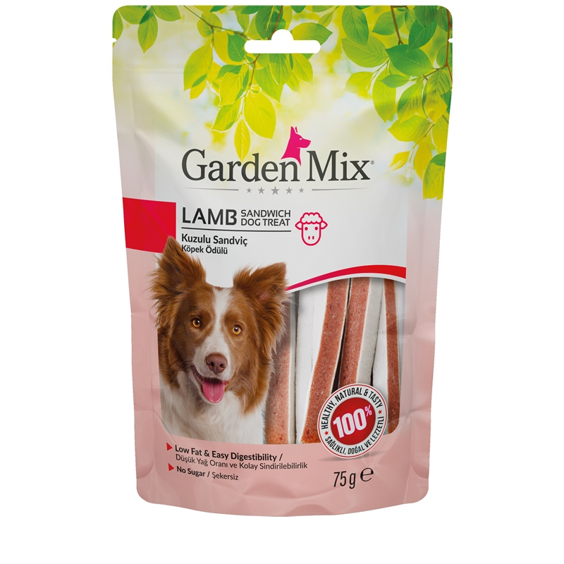 GardenMix Kuzulu Sandviç Köpek Ödül Maması 75 GR