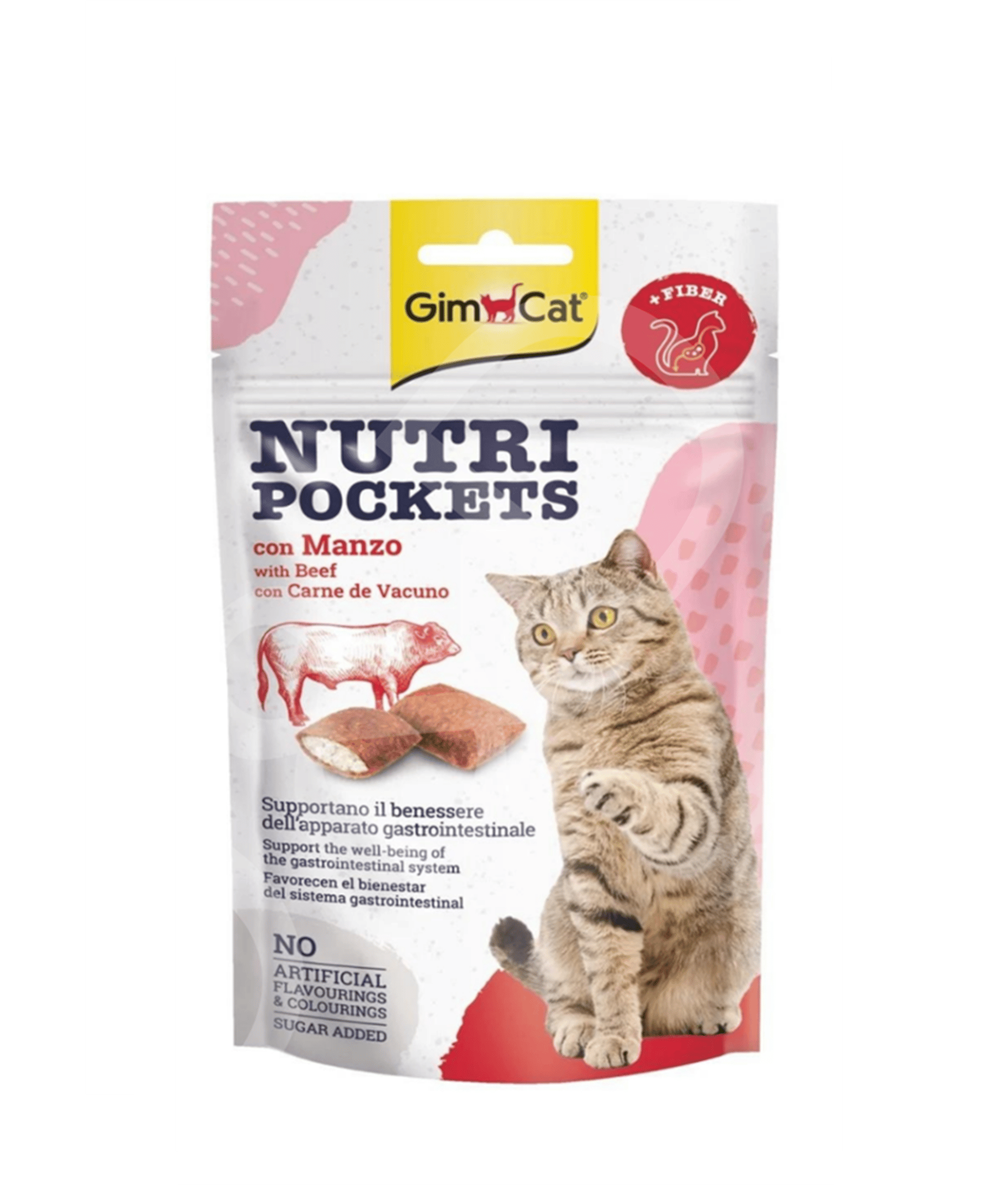 GimCat Nutripockets Biftekli ve Maltlı Kedi Ödül Maması 60 Gr