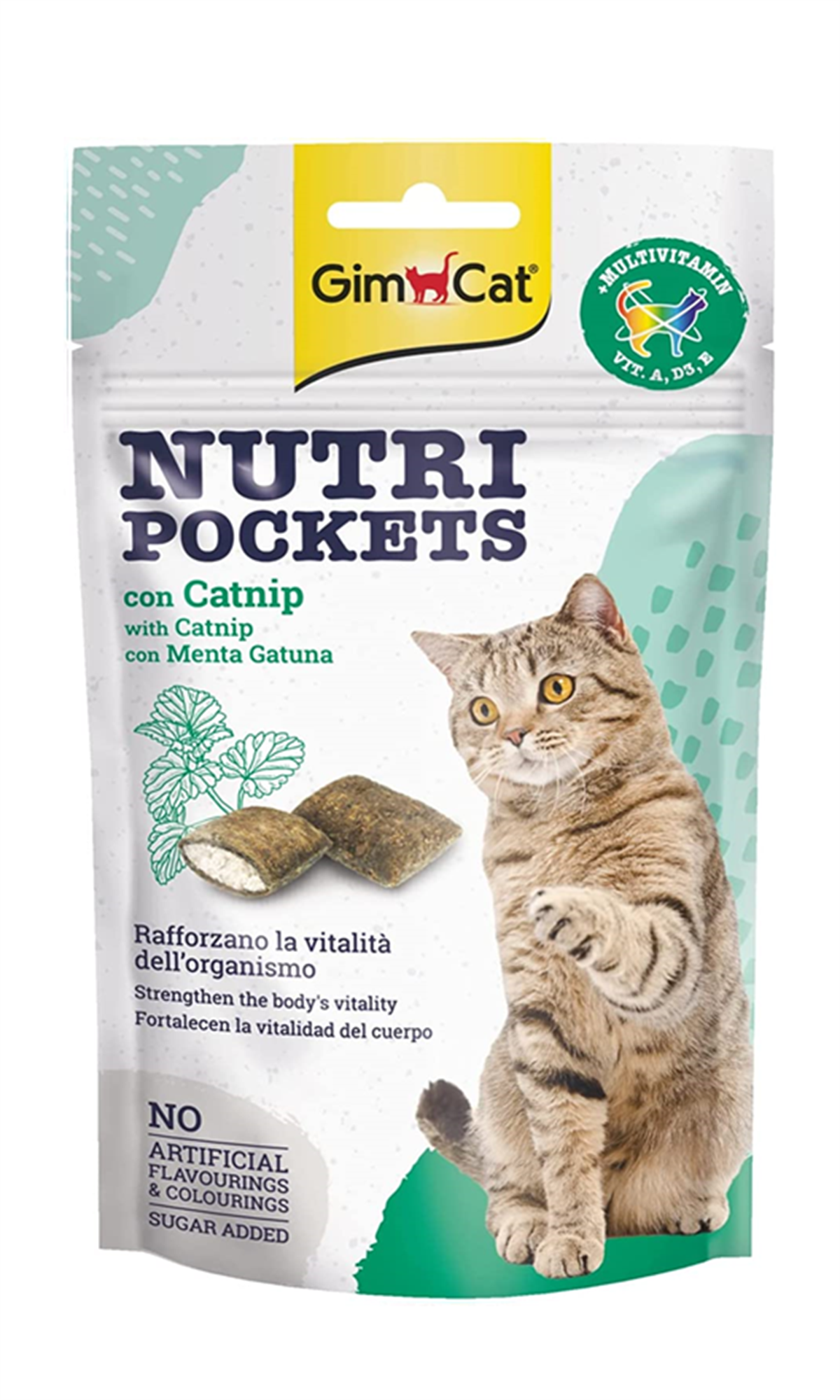 GimCat Nutripockets Catnip Kedi Otlu Multivitamin Kedi Ödül Maması 60 Gr