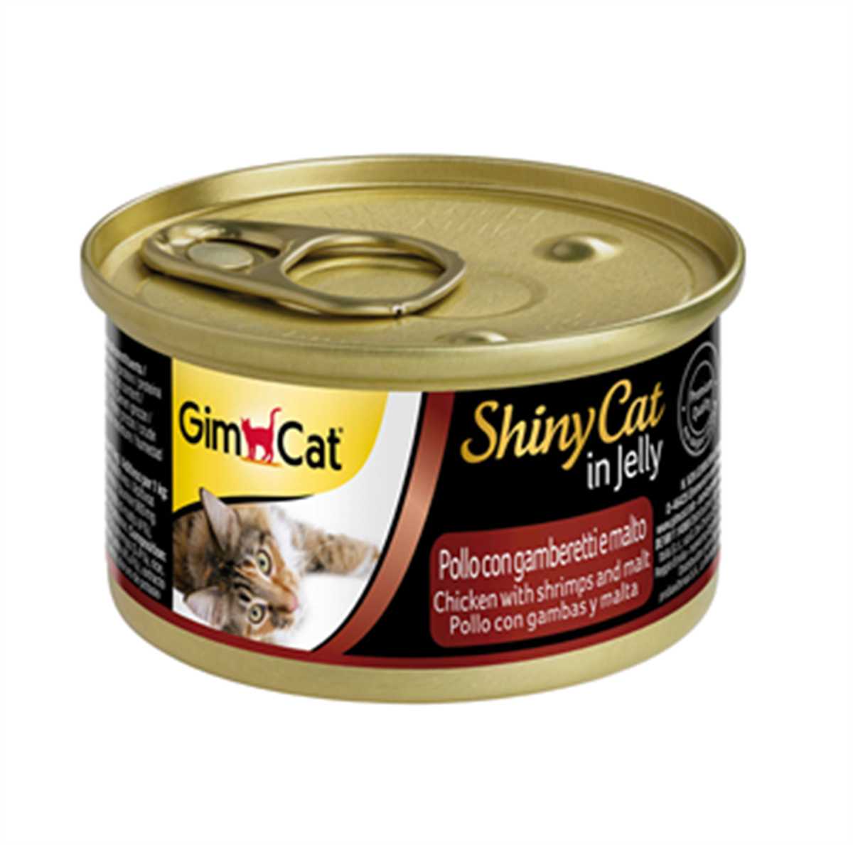 GimCat Shinycat Malt Özlü Tavuklu ve Karidesli Kedi Konservesi 70 Gr