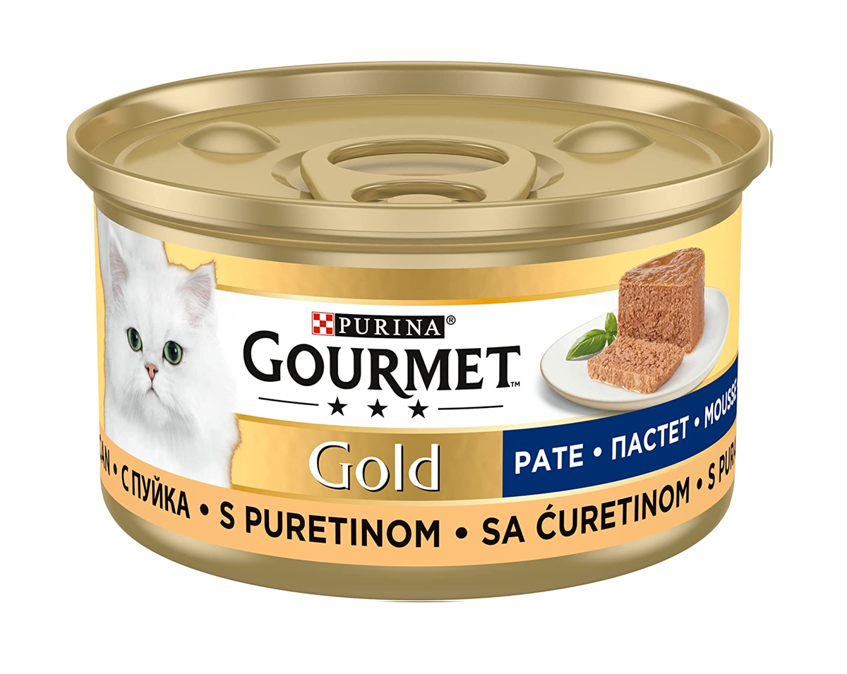 Gourmet Gold Kıyılmış Hindili Kedi Konservesi 85 gr