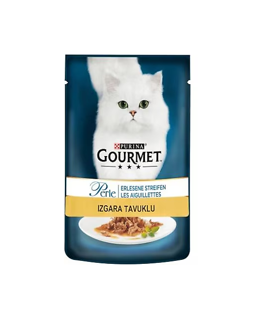 Gourmet Perle Izgara Tavuklu Yaş Kedi Maması 85 Gr