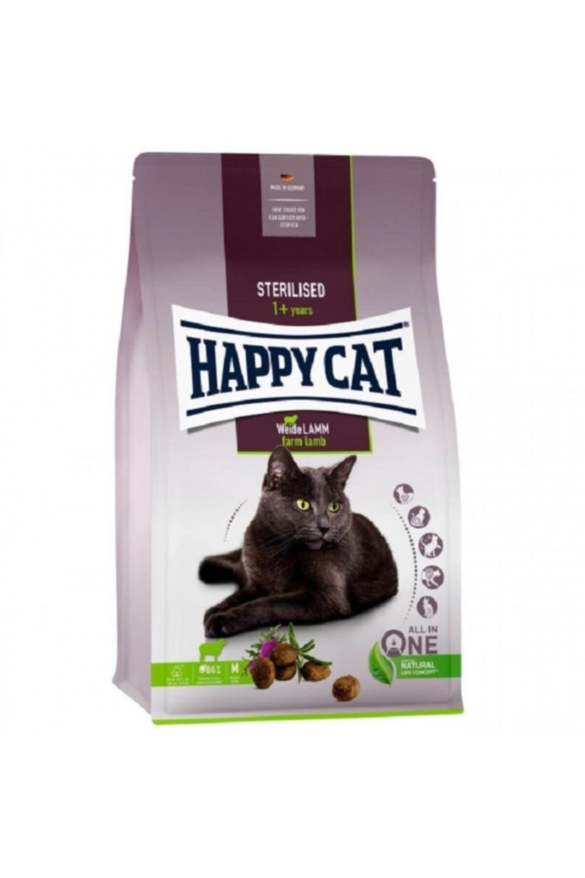 Happy Cat Steril Kuzulu Kısırlaştırılmış Yetişkin Kedi Maması 4 Kg