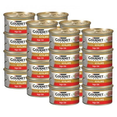 Kıyılmış Sığır Etli Kedi Konservesi 85 Gr X 24 Adet