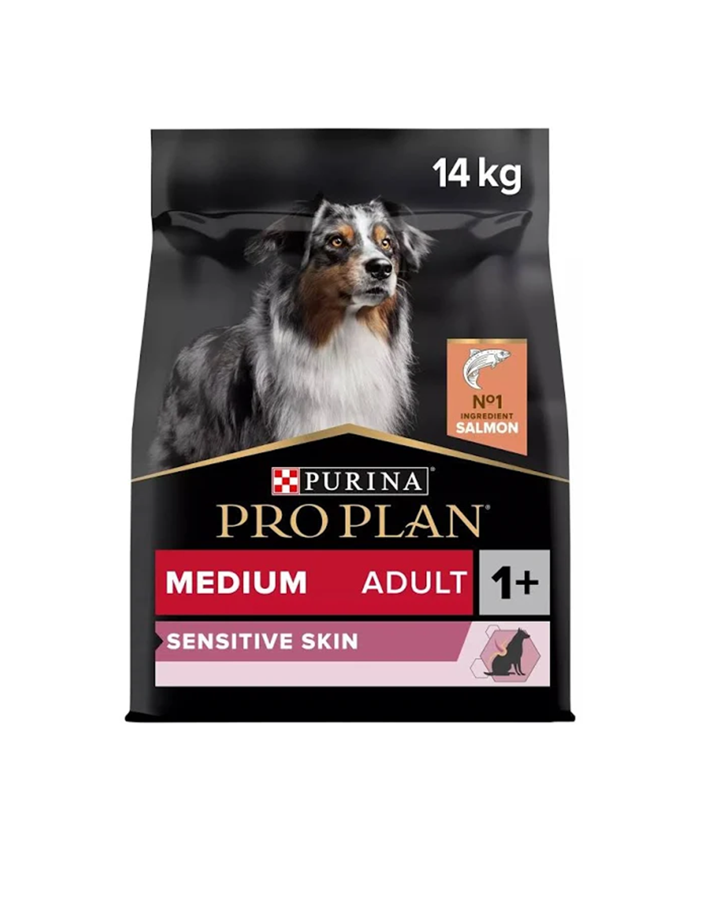 Pro Plan Medium Adult Sensitive Skin Somonlu ve Pirinçli Yetişkin Orta Irk Köpek Maması 14kg