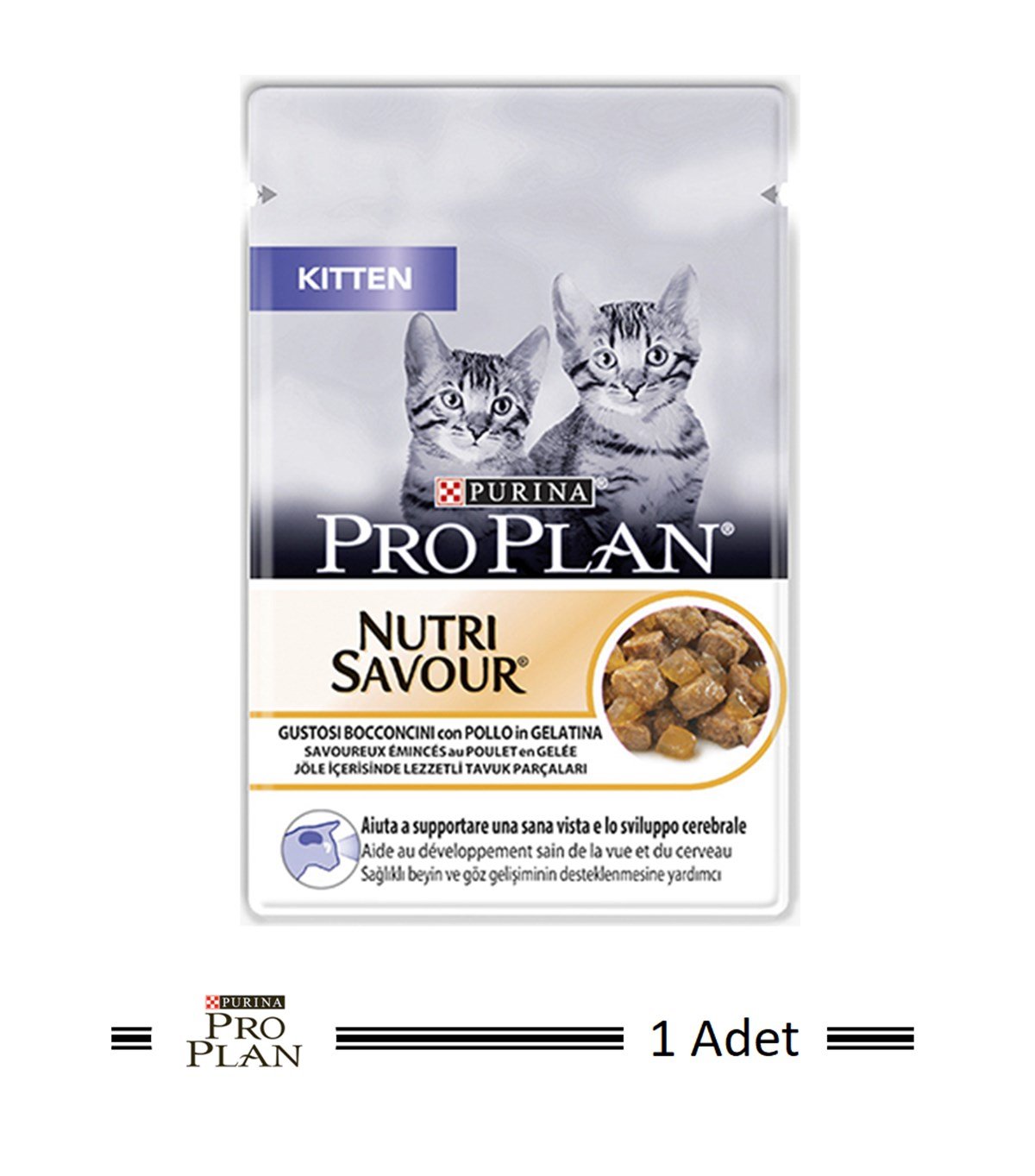 Pro Plan Pouch Kitten Tavuklu Yaş Kedi Maması 85 Gr
