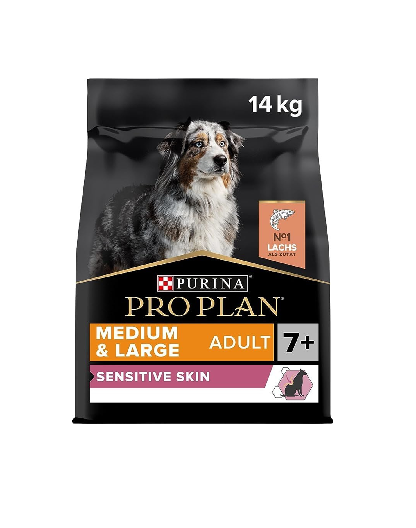 Pro Plan Senior 7+ Orta ve Büyük Irk Sensitive Skin Somonlu ve Pirinçli Yaşlı Köpek Maması 14kg