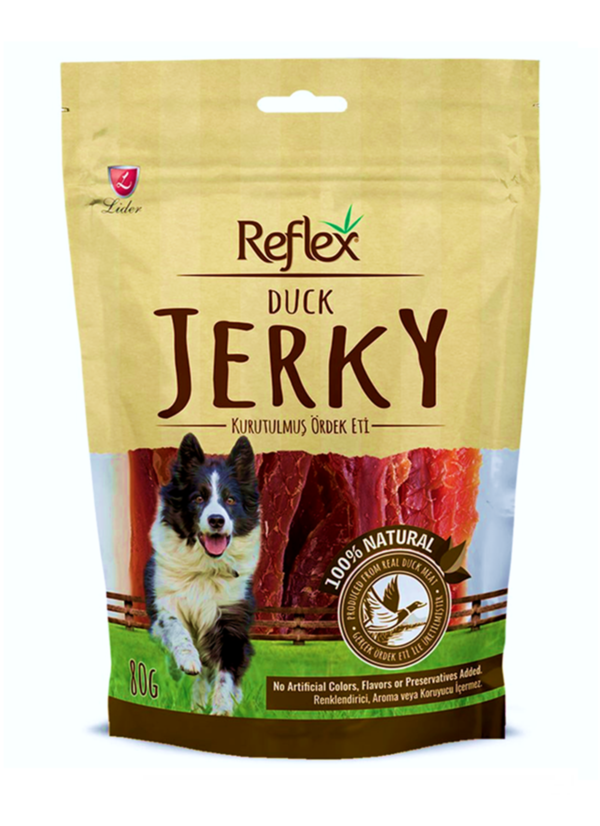 Reflex Kurutulmuş Ördekli Fileto Köpek Ödül Maması 80 Gr