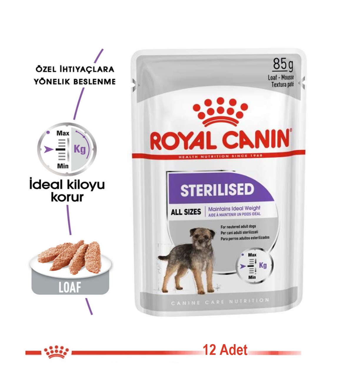 Royal Canin Ccn Sterilised Loaf Yaş Köpek Maması 85 Gr X 12 Adet