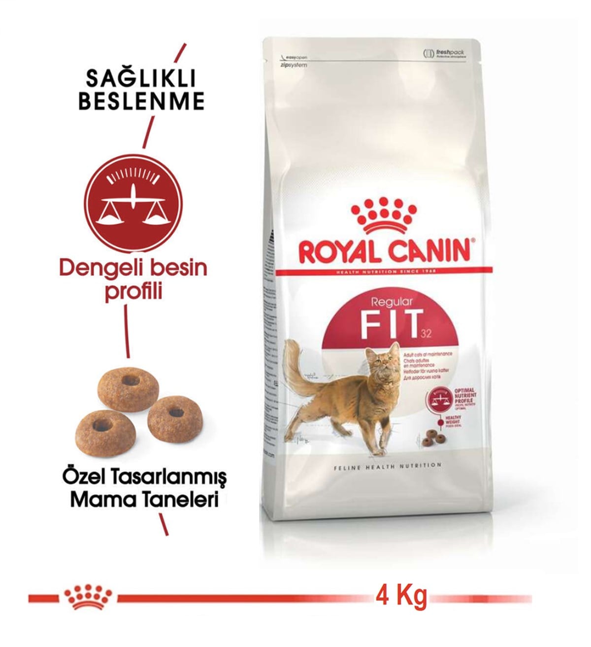 Royal Canin Fit 32 Yetişkin Kedi Maması 4 Kg