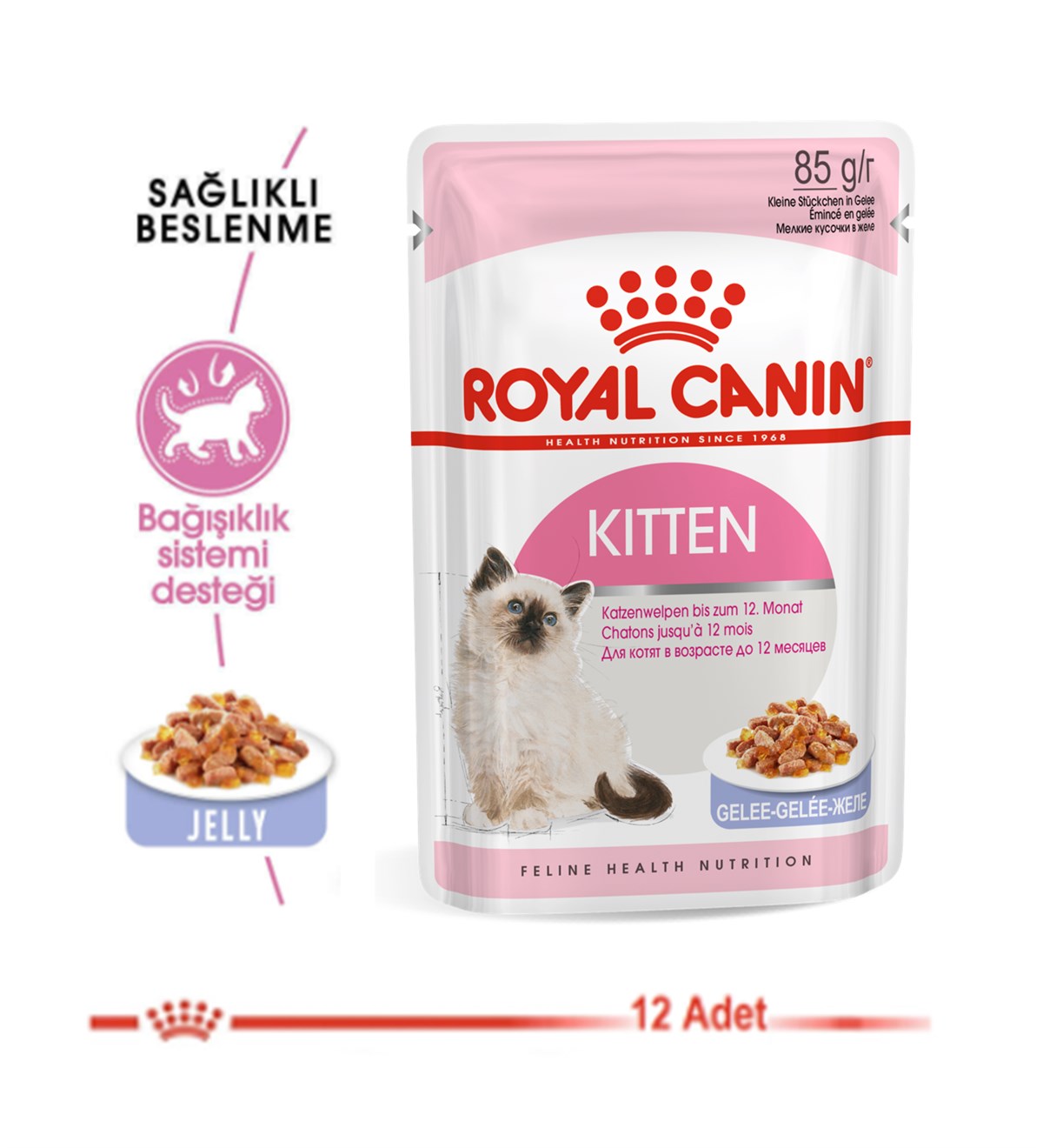Royal Canin Kitten Jelly 85 Gr X 12 Adet