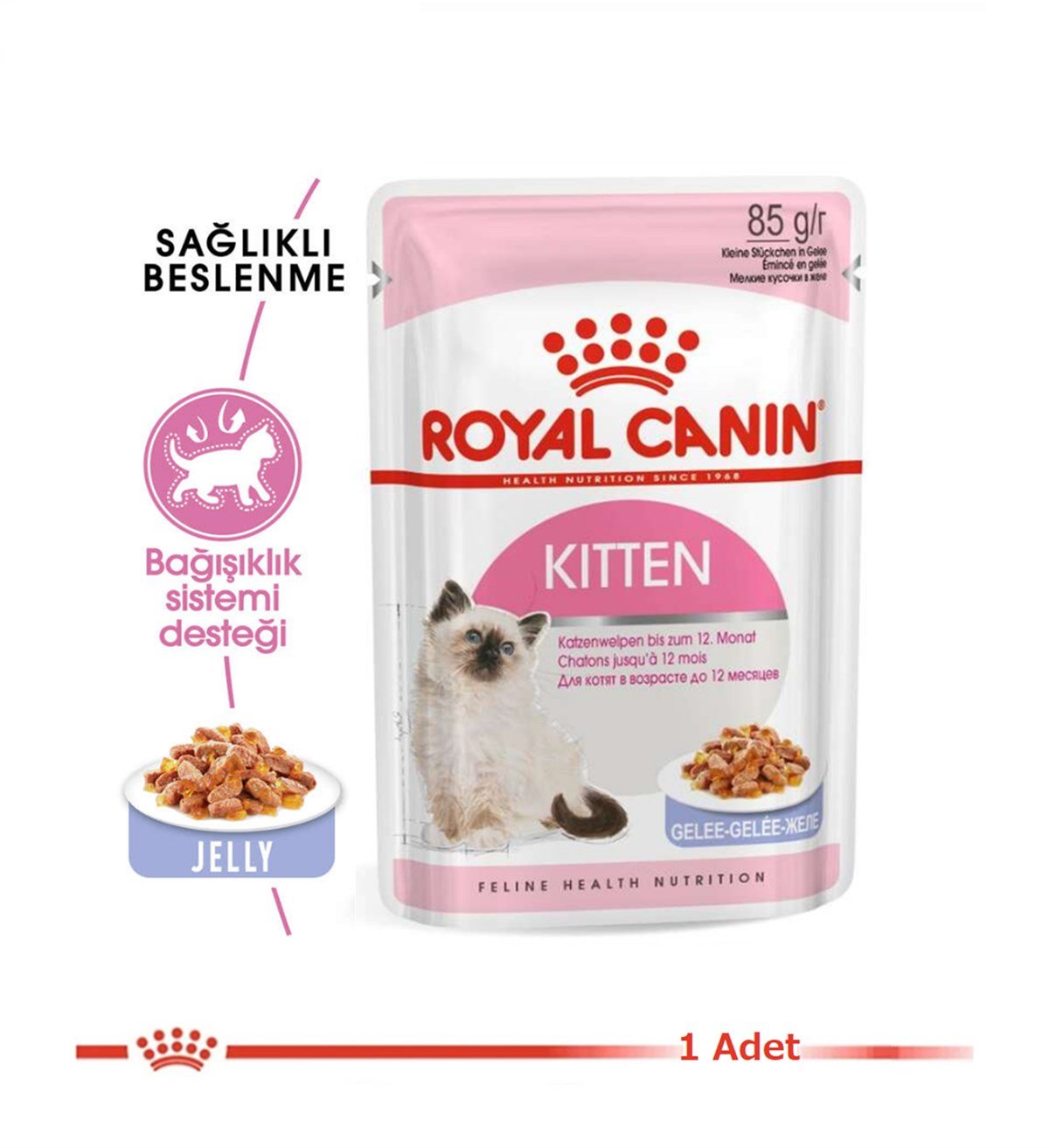 Royal Canin Kitten Jelly Pouch Yavru Kedi Maması 85 Gr. 1 Adet