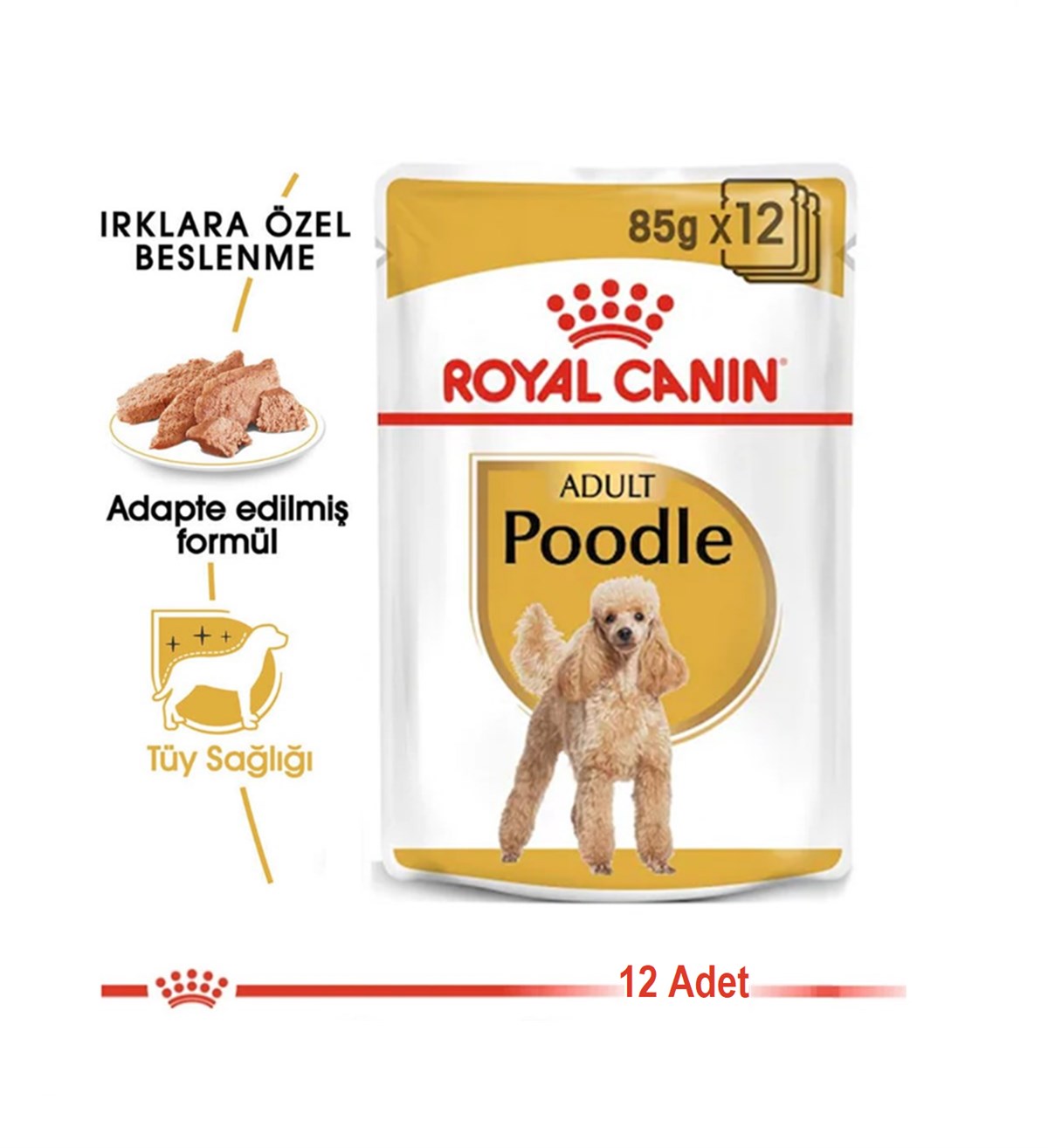 Royal Canin Poodle Pouch Yetişkin Yaş Köpek Maması 85 Gr 12 Adet