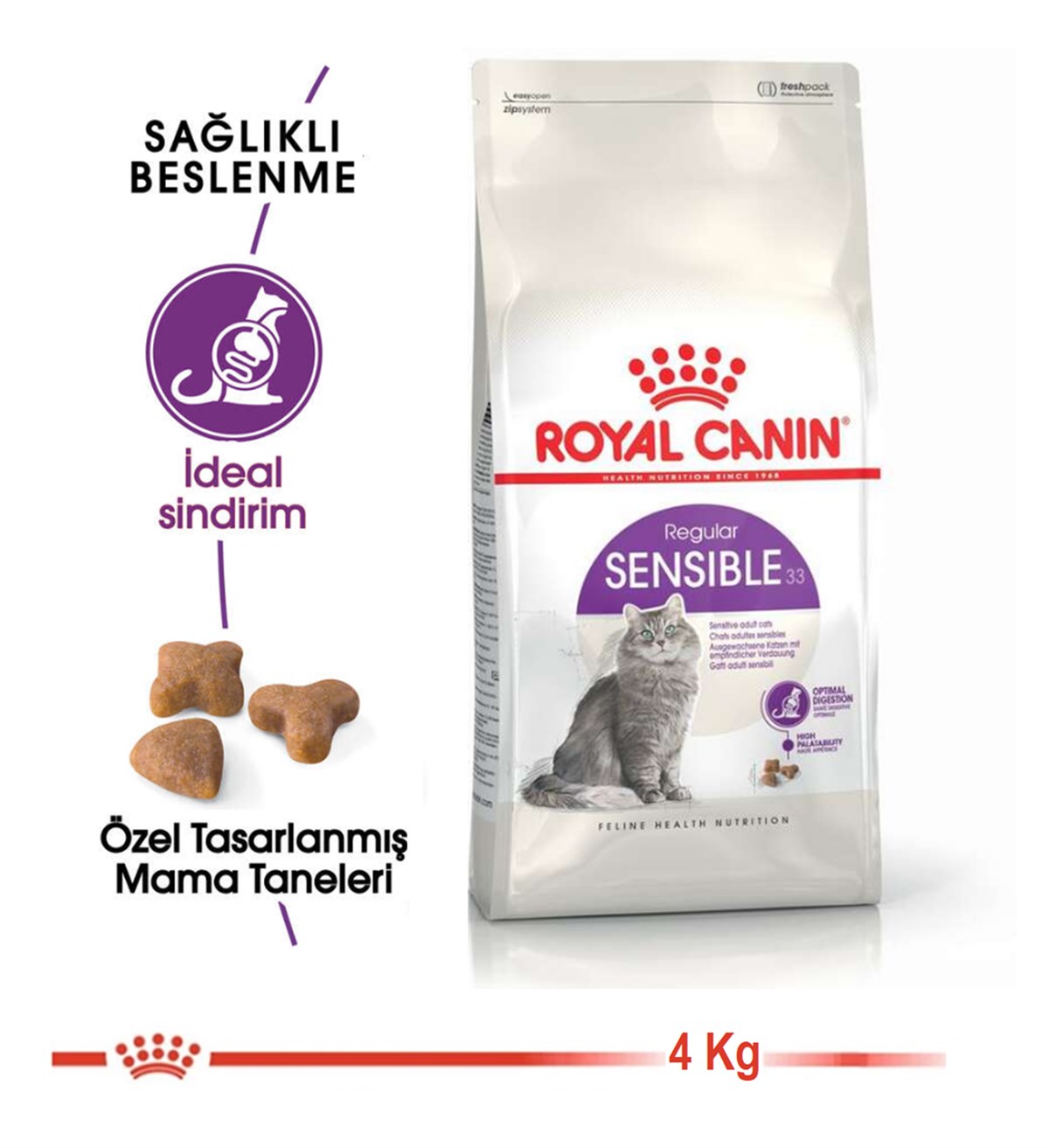 Royal Canin Sensible Hassas Sindirim Kedi Maması 4 Kg